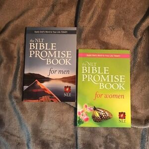 The NLT Bible Promise Booklets for Women/Men by Ronald A. Beers Lot Of 2